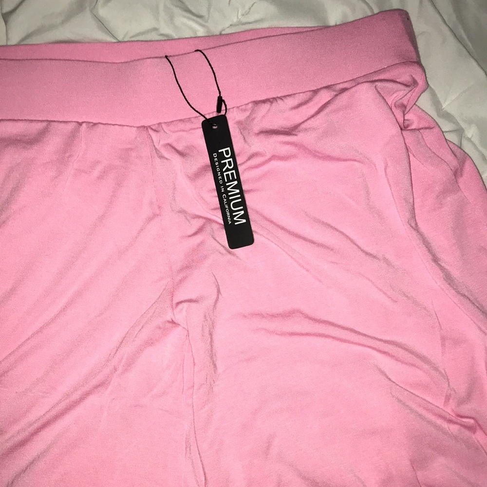 Made by Johnny Women's Solid Casual Comfy Stretchy Wide Leg Palazzo Lounge Pants - Picture 8 of 8